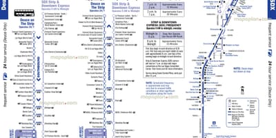 Двійка маршрутом Лас-Вегасі карті