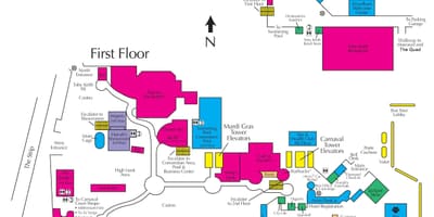 Карта готелю harrah's в Лас-Вегасі