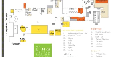 Карта linq в Лас-Вегас